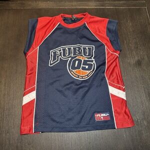 FUBU 05 Jersey Sz L Athletic Basketball Jersey Tank Top Shirt Youth Size L 16/18